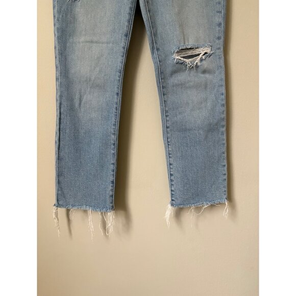Madewell the Perfect Vintage Mom Jeans Petite Distressed High-Rise Stretch Denim - Picture 4 of 12